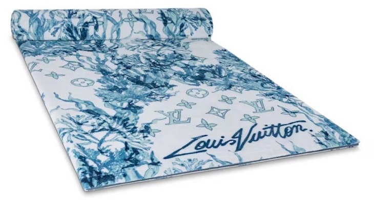 Louis Vuitton Monogram Aquagarden Beach Towel Blue Order Louis Vuitton Monogram Aquagarden Beach Towel Blue