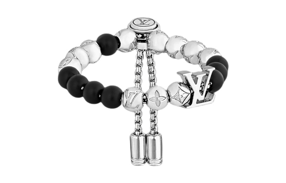 Lookbook 路易威登 Monogram 珠飾金屬手鍊 男女情侶款 M00512