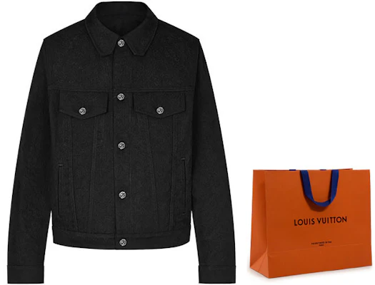 LOUIS VUITTON Jaket Denim Hitam Monogram 1A7RRW Order LOUIS VUITTON Jaket Denim Hitam Monogram 1A7RRW