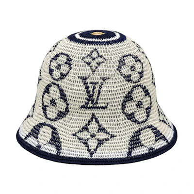 LOUIS VUITTON Monogram Bucket Hat Beige Unisex Couple Style M7172M