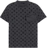 LOUIS VUITTON Monogram Buckle Short Sleeve T-Shirt Light Grey 1A7QDQ LOUIS VUITTON Monogram Buckle Short Sleeve T-Shirt Light Grey 1A7QDQ