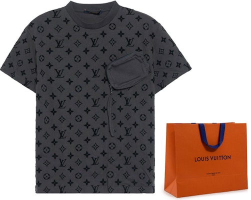 路易威登 LV 花纹扣短袖T恤 浅灰色 1A7QDQ Shop 路易威登 LV 花纹扣短袖T恤 浅灰色 1A7QDQ