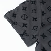 路易威登 Monogram 短袖扣環T恤 淺灰色 1A7QDQ Cheap 路易威登 Monogram 短袖扣環T恤 淺灰色 1A7QDQ