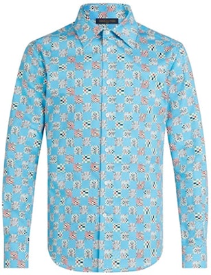 Kemeja Louis Vuitton Monogram Lengan Panjang Biru Muda 1A8PC2 Buy Kemeja Louis Vuitton Monogram Lengan Panjang Biru Muda 1A8PC2