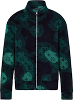 Louis Vuitton Monogram Camo Logo Suede Belted Jacket Green . 1AATYT Louis Vuitton Monogram Camo Logo Suede Belted Jacket Green . 1AATYT