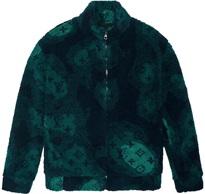 루이비통 모노그램 카모 로고 스웨이드 벨티드 재킷 그린. 1AATYT Order 루이비통 모노그램 카모 로고 스웨이드 벨티드 재킷 그린. 1AATYT