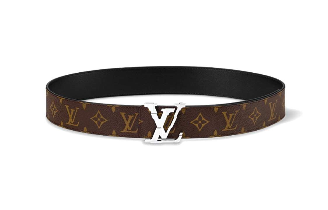 Louis Vuitton Monogram Canvas Belt Unisex Couples Brown 4CM Width. m8389u 圖 2