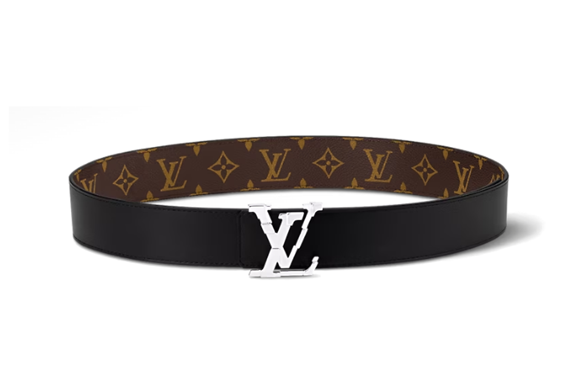 Louis Vuitton Monogram Canvas Belt Unisex Couples Brown 4CM Width. m8389u 圖 3