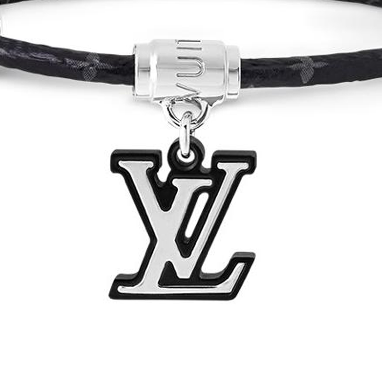 Shop Pulsera LOUIS VUITTON Monograma de Lona Negra. M8642D