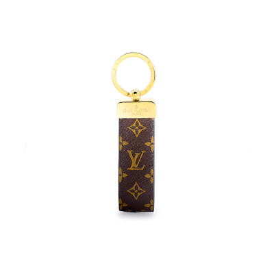 Louis Vuitton Monogram Canvas Keychain Unisex Couple Brown M65221