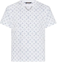 Louis Vuitton Monogram Chain Neck Logo Tee Unisex White 1A8QDG Louis Vuitton Monogram Chain Neck Logo Tee Unisex White 1A8QDG