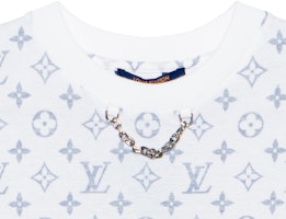 ルイヴィトン モノグラムチェーンネックロゴTシャツ ユニセックス ホワイト 1A8QDG 3