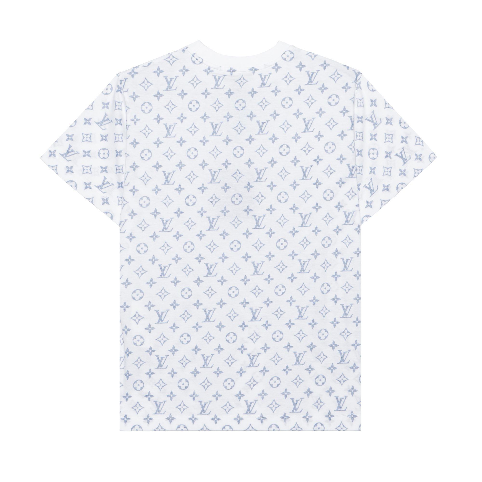 Lookbook ルイヴィトン モノグラムチェーンネックロゴTシャツ ユニセックス ホワイト 1A8QDG