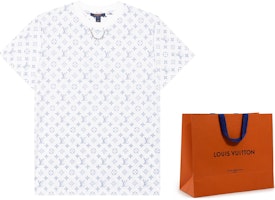 ルイヴィトン モノグラムチェーンネックロゴTシャツ ユニセックス ホワイト 1A8QDG Shop ルイヴィトン モノグラムチェーンネックロゴTシャツ ユニセックス ホワイト 1A8QDG