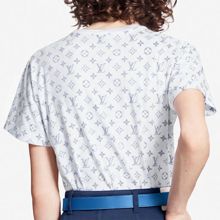 Details for ルイヴィトン モノグラムチェーンネックロゴTシャツ ユニセックス ホワイト 1A8QDG