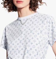 ルイヴィトン モノグラムチェーンネックロゴTシャツ ユニセックス ホワイト 1A8QDG Sizing ルイヴィトン モノグラムチェーンネックロゴTシャツ ユニセックス ホワイト 1A8QDG