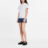 ルイヴィトン モノグラムチェーンネックロゴTシャツ ユニセックス ホワイト 1A8QDG 2