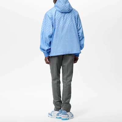 路易威登老花格紋防風外套藍色上衣 1AA7WG Shop 路易威登老花格紋防風外套藍色上衣 1AA7WG