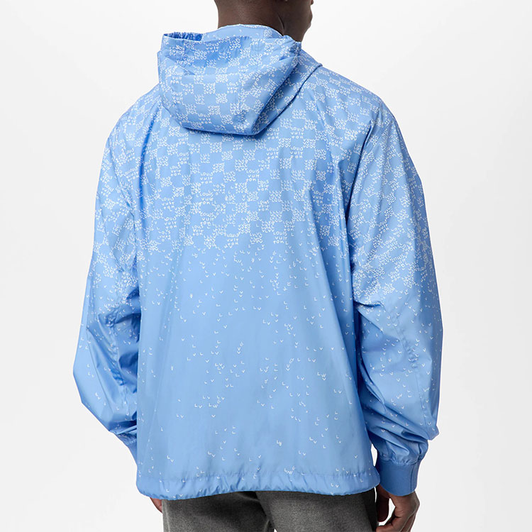 Purchase 路易威登老花格紋防風外套藍色上衣 1AA7WG