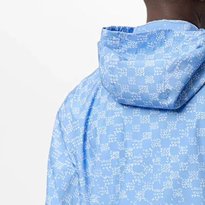 路易威登老花格紋防風外套藍色上衣 1AA7WG Sizing 路易威登老花格紋防風外套藍色上衣 1AA7WG