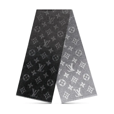 LOUIS VUITTON Monogram Classic Cashmere Scarf for Men. M76827