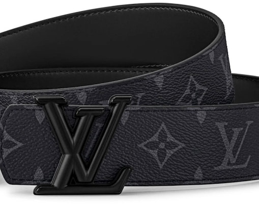 Cinturón Louis Vuitton Monogram Lona Revestida Negra 4CM M8692 Shop Cinturón Louis Vuitton Monogram Lona Revestida Negra 4CM M8692