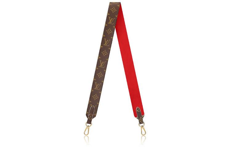 Order LOUIS VUITTON Beg Sandang Monogram Kanvas Berlapis Uniseks Merah. J02287