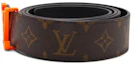 Lookbook Tali Pinggang Unisex Louis Vuitton Monogram Kanvas Coklat - Gaya Pasangan MP216T