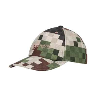 LOUIS VUITTON Monogram Cotton Baseball Cap Camouflage Mens. M7363M