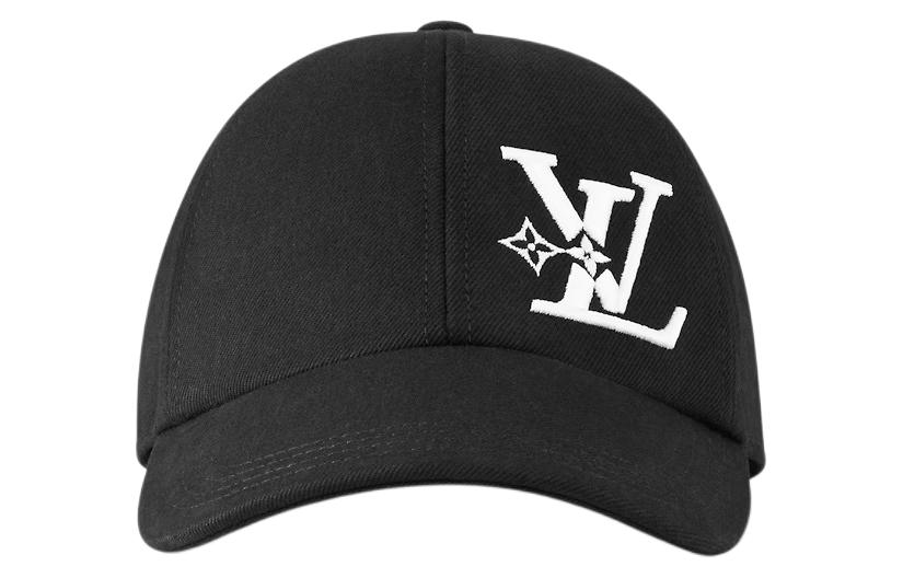 Lookbook LOUIS VUITTON Monogram Cotton Baseball Cap Unisex Black m7608l