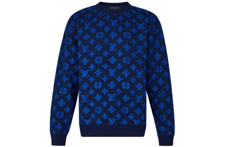 Order Suéter LOUIS VUITTON Monograma Cuello Redondo Azul. 1A5CP