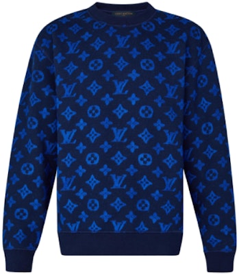 Suéter LOUIS VUITTON Monograma Cuello Redondo Azul. 1A5CP Order Suéter LOUIS VUITTON Monograma Cuello Redondo Azul. 1A5CP