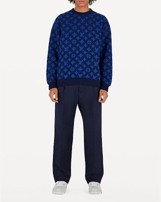 Suéter LOUIS VUITTON Monograma Cuello Redondo Azul. 1A5CP Lookbook Suéter LOUIS VUITTON Monograma Cuello Redondo Azul. 1A5CP