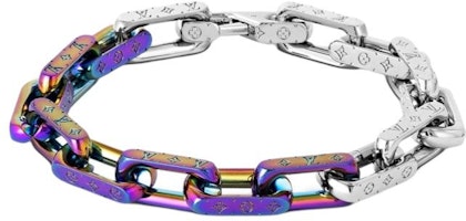LOUIS VUITTON Monogram Cuba Chain Multicolor Metal Bracelet M69467 LOUIS VUITTON Monogram Cuba Chain Multicolor Metal Bracelet M69467