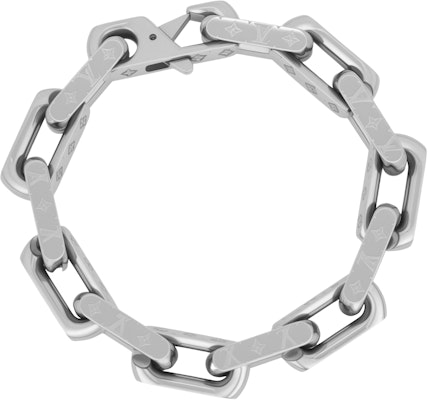 루이 비통 모노그램 쿠반 체인 메탈 팔찌 유니섹스 실버 M00308 Buy 루이 비통 모노그램 쿠반 체인 메탈 팔찌 유니섹스 실버 M00308