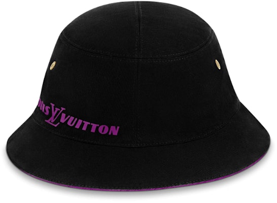 루이비통 모노그램 데님 블랙 퍼플 리버서블 버킷햇 유니섹스 MP2442 Lookbook 루이비통 모노그램 데님 블랙 퍼플 리버서블 버킷햇 유니섹스 MP2442