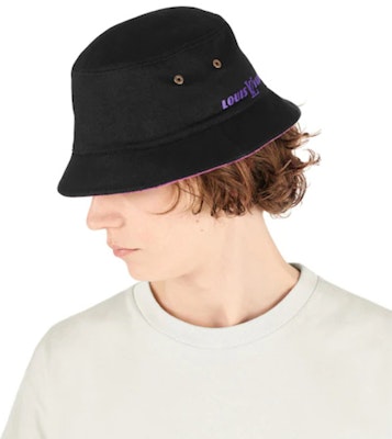 루이비통 모노그램 데님 블랙 퍼플 리버서블 버킷햇 유니섹스 MP2442 Purchase 루이비통 모노그램 데님 블랙 퍼플 리버서블 버킷햇 유니섹스 MP2442
