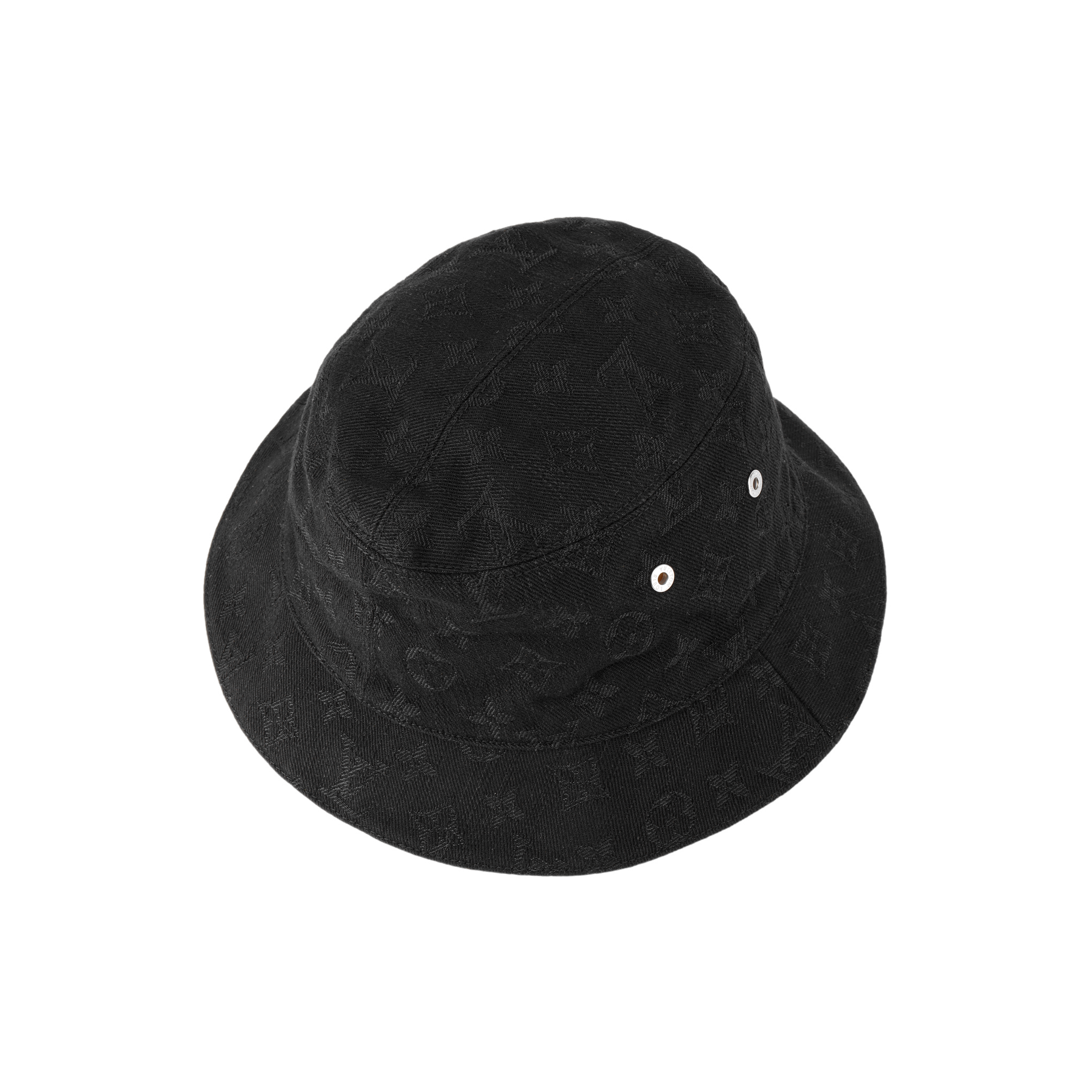 Purchase 路易威登 黑黃丹寧花紋雙面純棉漁夫帽 男款 M76208