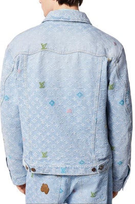 路易威登 Monogram 丹寧牛仔襯衫外套 藍色長袖外套 1AFPTC Shop 路易威登 Monogram 丹寧牛仔襯衫外套 藍色長袖外套 1AFPTC