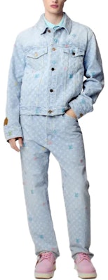 路易威登 Monogram 丹寧牛仔襯衫外套 藍色長袖外套 1AFPTC Purchase 路易威登 Monogram 丹寧牛仔襯衫外套 藍色長袖外套 1AFPTC