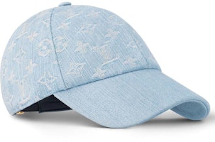 Louis Vuitton Monogram Denim Cap Sky Blue Denim Louis Vuitton Monogram Denim Cap Sky Blue Denim