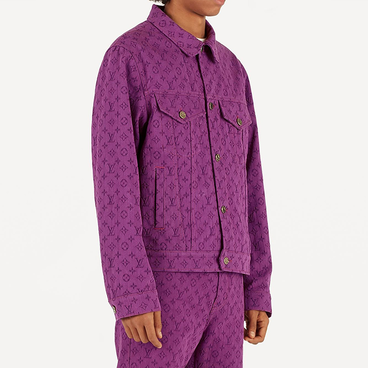 Purchase LOUIS VUITTON Jaket Denim Monogram Ungu 1A5P3