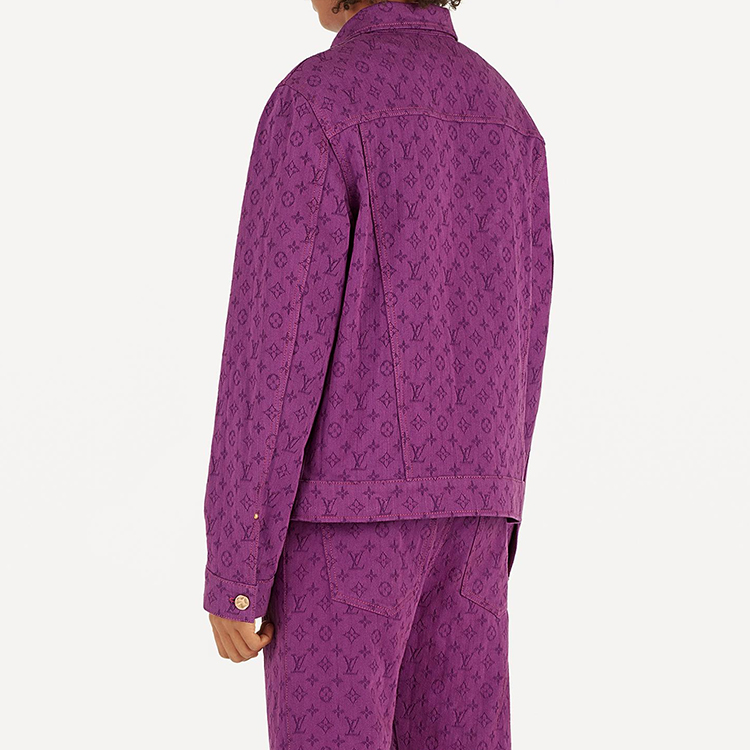 Details for LOUIS VUITTON Jaket Denim Monogram Ungu 1A5P3