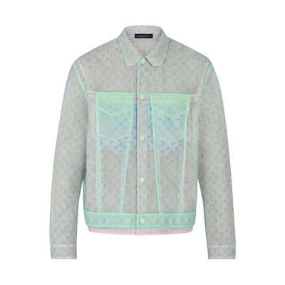 LOUIS VUITTON Monogram Denim Print Jacket Multi-Color Menswear 1A7R51