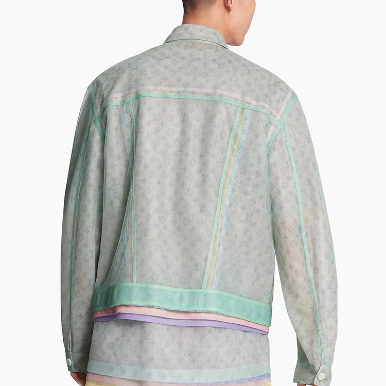 Shop Jaket Pria LOUIS VUITTON Monogram Denim Multi-Color. 1A7R51