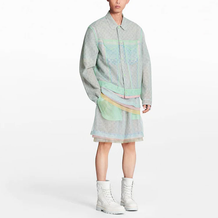 Details for Jaket Pria LOUIS VUITTON Monogram Denim Multi-Color. 1A7R51