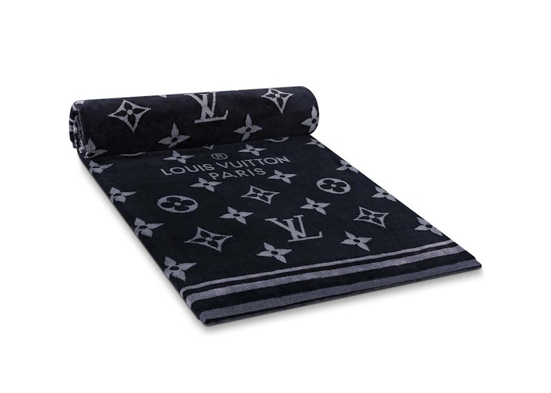Louis Vuitton Monogram Eclipse Beach Towel Black