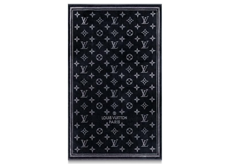 Order 路易威登Monogram Eclipse黑色海滩毛巾