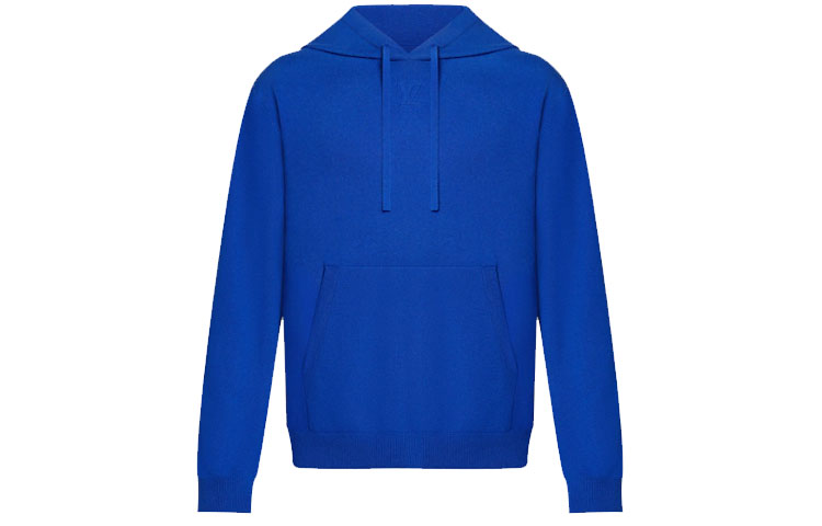 Louis Vuitton Monogram Embossed Blue Hoodie for Men 1A9EXB