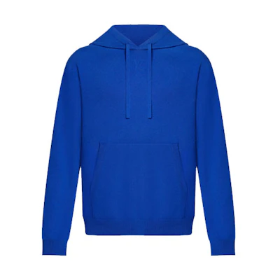 Louis Vuitton Monogram Embossed Blue Hoodie for Men 1A9EXB